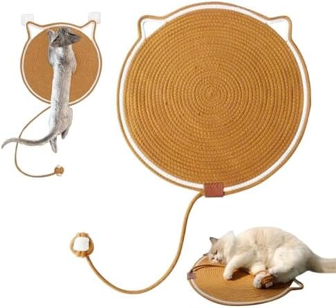 Cat Scratcher Mat with Cat Ball Toy Cat Trees & Scratching Posts Pet Clever 