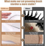 Cats Self Grooming Face Back Scratcher Rubbing Arch Post Corner Massager w/ Kitten Interactive Catnip Ball Track Toy Must Haves for Chasing Hunting Exercise Dog Hair Trimmers Pet Clever 