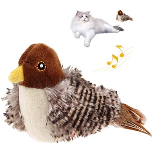 Chirping Bird Cat Toys Realistic Bird Plush Toy Cat Toys amazon 