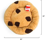 Chocolate Chip Cookie Soft Plush Small Cute and Cozy Pet Bed Dog Beds & Blankets Pet Clever 