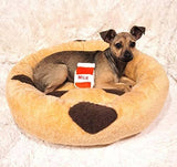 Chocolate Chip Cookie Soft Plush Small Cute and Cozy Pet Bed Dog Beds & Blankets Pet Clever 