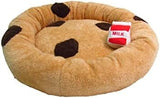 Chocolate Chip Cookie Soft Plush Small Cute and Cozy Pet Bed Dog Beds & Blankets Pet Clever 