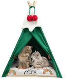 Christmas Cat Bed with Cushion Cat Bes & Mats Pet Clever 