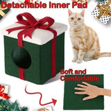 Christmas Cat House Cat Beds for Indoor Cats Cat Bes & Mats Pet Clever 