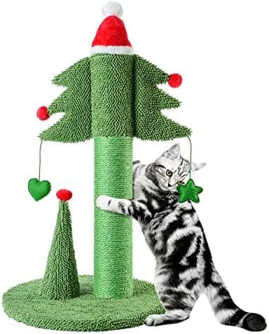 Christmas Cat Trees for Adult Large Cats Scratcher Cat Trees & Scratching Posts Pet Clever 