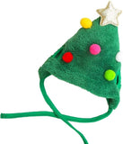 Christmas Costume Dogs & Cats Hat with Star and Pompoms Cat Clothing Pet Clever 