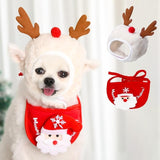 Christmas Costume Dogs & Cats Hat with Star and Pompoms Cat Clothing Pet Clever Red 