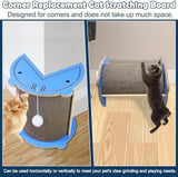 Corner Vertical Kitty Scratch Board with Hanging Ball Cat Trees & Scratching Posts Pet Clever 