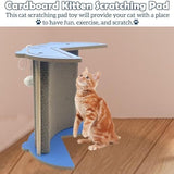 Corner Vertical Kitty Scratch Board with Hanging Ball Cat Trees & Scratching Posts Pet Clever 