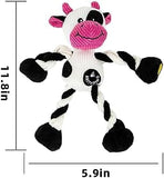 Cute Cow Shape Stuffed Plush Toy Dog Toys Pet Clever 