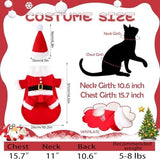 Dog Christmas Outfit with Hat Dog Cat Clothing Pet Clever 