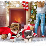 Dog Christmas Outfit with Hat Dog Cat Clothing Pet Clever 