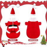 Dog Christmas Outfit with Hat Dog Cat Clothing Pet Clever 