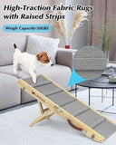 Dog Ramp Adjustable from 10" to 19" with Non-Slip Traction Mat Dog Houses Pet Clever 