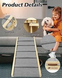 Dog Ramp Adjustable from 10" to 19" with Non-Slip Traction Mat Dog Houses Pet Clever 