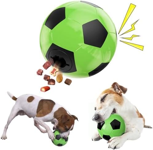 Dog Treat Ball with Fun Giggling Sound Toys Pet Clever 