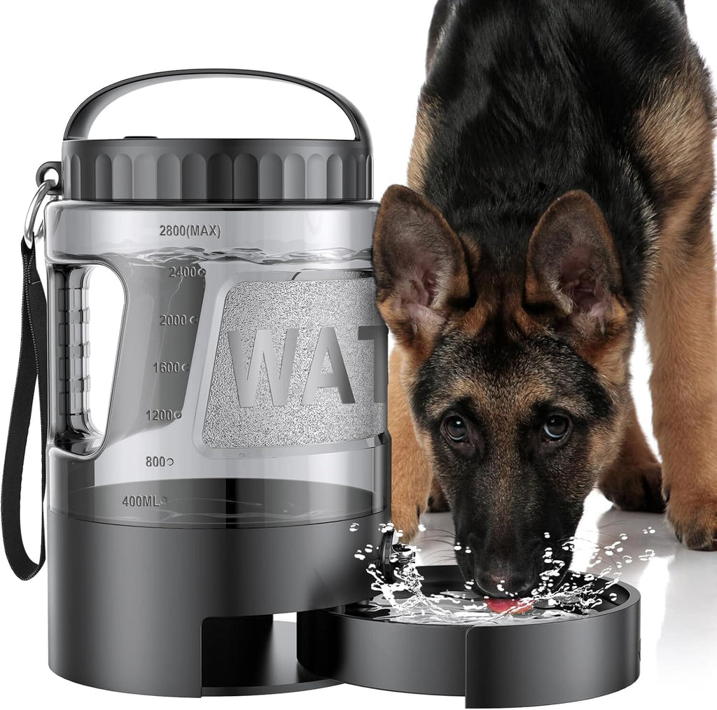 Dog Water Bottle Travel Bowl - 95oz Dog Bowls & Feeders Pet Clever 