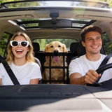 Double Layer Mesh with Zipper Universal Car Dog Barrier for SUVs Travel Pet Clever 