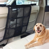Double Layer Mesh with Zipper Universal Car Dog Barrier for SUVs Travel Pet Clever 