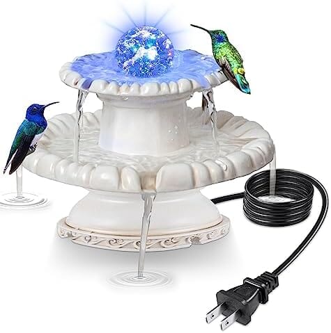 Dreamy Crystal Ball Outdoor Hummingbird Fountains for Birdbath Fountain Pump Pet Clever 