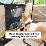 Dual Layer Pet Car Divider Back Seat Barrier Net Travel Pet Clever 