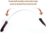 Dual-Sided Shedding Blade with Stainless Steel Blade De-Shedding Tool Dog Hair Trimmers Pet Clever 