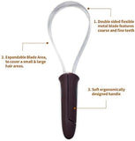 Dual-Sided Shedding Blade with Stainless Steel Blade De-Shedding Tool Dog Hair Trimmers Pet Clever 