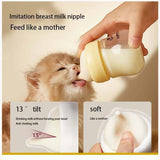 Feeding Bottle with Nipples for Newborn Kittens Dog Bowls & Feeders Pet Clever 