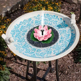 Floating Water Lily Bird Bath Fountain with 6 Nozzles for Garden Patio Fountain Pump Pet Clever 
