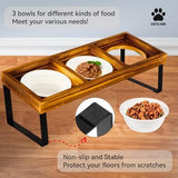 Food Bowl Set Raised for Indoor Cats Orthopedic Pet Dog Bowls & Feeders Pet Clever 