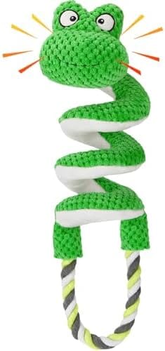 Frog Interactive Squeaky Dog Toys with Pull Rope Toys Pet Clever 