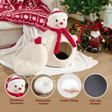 Funny Teddy Fleece Cat Bed Cave for Pets Cat Bes & Mats Pet Clever 