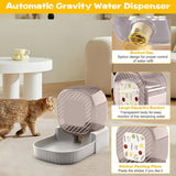 Gravity Water Bowl for Cats 3L Automatic Pet Water Dispenser Dog Bowls & Feeders Pet Clever 
