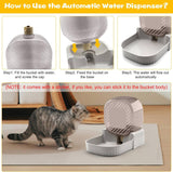 Gravity Water Bowl for Cats 3L Automatic Pet Water Dispenser Dog Bowls & Feeders Pet Clever 
