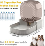 Gravity Water Bowl for Cats 3L Automatic Pet Water Dispenser Dog Bowls & Feeders Pet Clever 