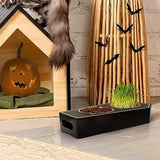 Halloween Pet Bowl Gothic Coffin Novelty Wooden Skeleton Dog Bowls & Feeders Pet Clever 