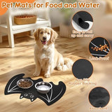 Halloween Pet Mats for Food and Water Dog Cat Food Mats Pet Feeding Mat Dog Bowls & Feeders Pet Clever 