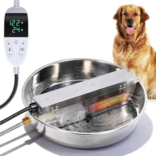 Heated Automatic Pet Water Bowl Dispenser Dog Bowls & Feeders Pet Clever 