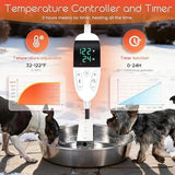 Heated Automatic Pet Water Bowl Dispenser Dog Bowls & Feeders Pet Clever 