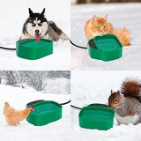 Heated Water Bowl With Chew-Proof Cord - 85-Ounce Outdoor Thermal Bowl Dog Bowls & Feeders Pet Clever 
