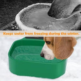 Heated Water Bowl With Chew-Proof Cord - 85-Ounce Outdoor Thermal Bowl Dog Bowls & Feeders Pet Clever 