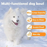 Heated Water Bowl With Chew-Proof Cord - 85-Ounce Outdoor Thermal Bowl Dog Bowls & Feeders Pet Clever 