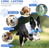 Indestructible Bones Toy for Super Chewers Long Lasting Teeth Cleaning & Milk Flavored Toys Pet Clever 