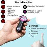 Interactive 7-in-1 USB Rechargeable Cat & Dog Teaser Toy with LED Light🐾 Cat Toys Pet Clever 