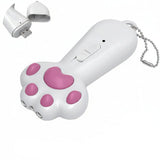 Interactive 7-in-1 USB Rechargeable Cat & Dog Teaser Toy with LED Light🐾 Cat Toys Pet Clever White 