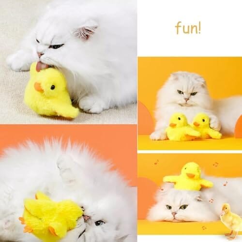 Interactive Cat Exercise Toys with Lifelike Quacking Sound - Pet Clever