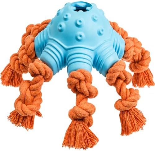 Dog Toys for Aggressive Chewers,Interactive Dog Toys Tug of War, Mentally Stimulating  Toys for Dogs, Puppy Teething Toys for Boredom, Dog Puzzle Treat Food  Dispensing Ball Toys for Small Large Dogs 