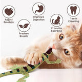 Lizard Catnip Toys Chew Bite Resistant Toys for Indoor Cats Cat Toys Pet Clever 