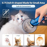 Low Noise Rechargeable Corldless Dog Clippers for Grooming with LED Light Dog Hair Trimmers Pet Clever 