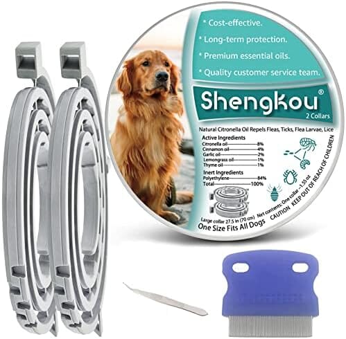 Natural Flea and Tick Collar for Large Dogs Collars Pet Clever 